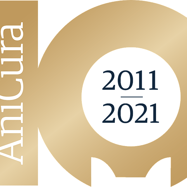 Un logo in oro e nero.