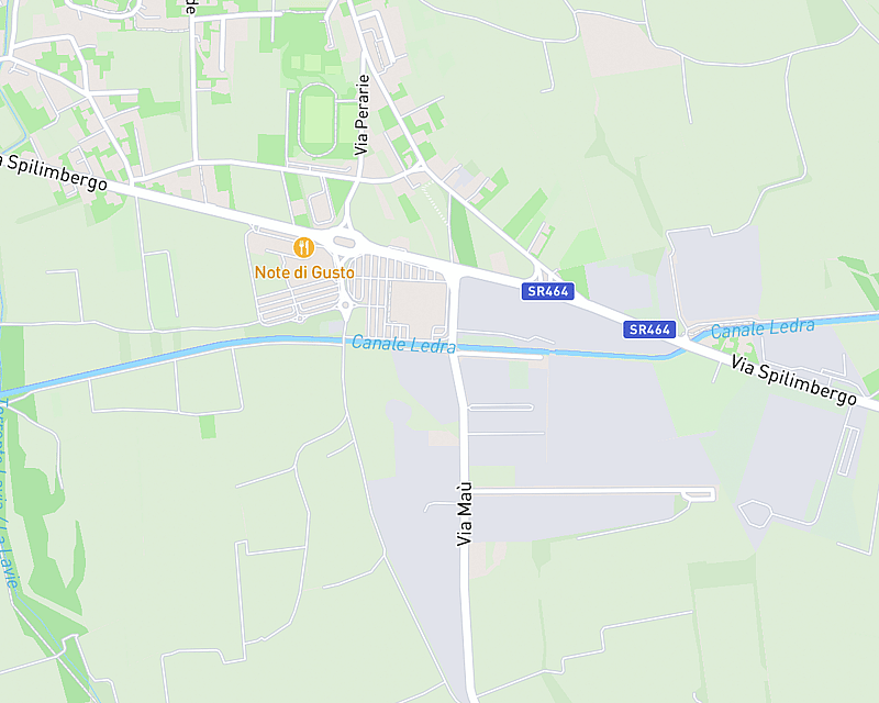 Una mappa che mostra la posizione di Animal Care